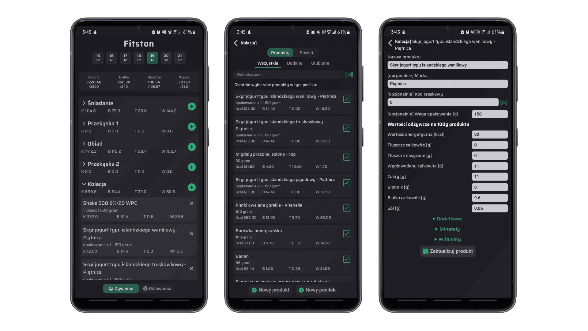 Fitston — calorie tracker app