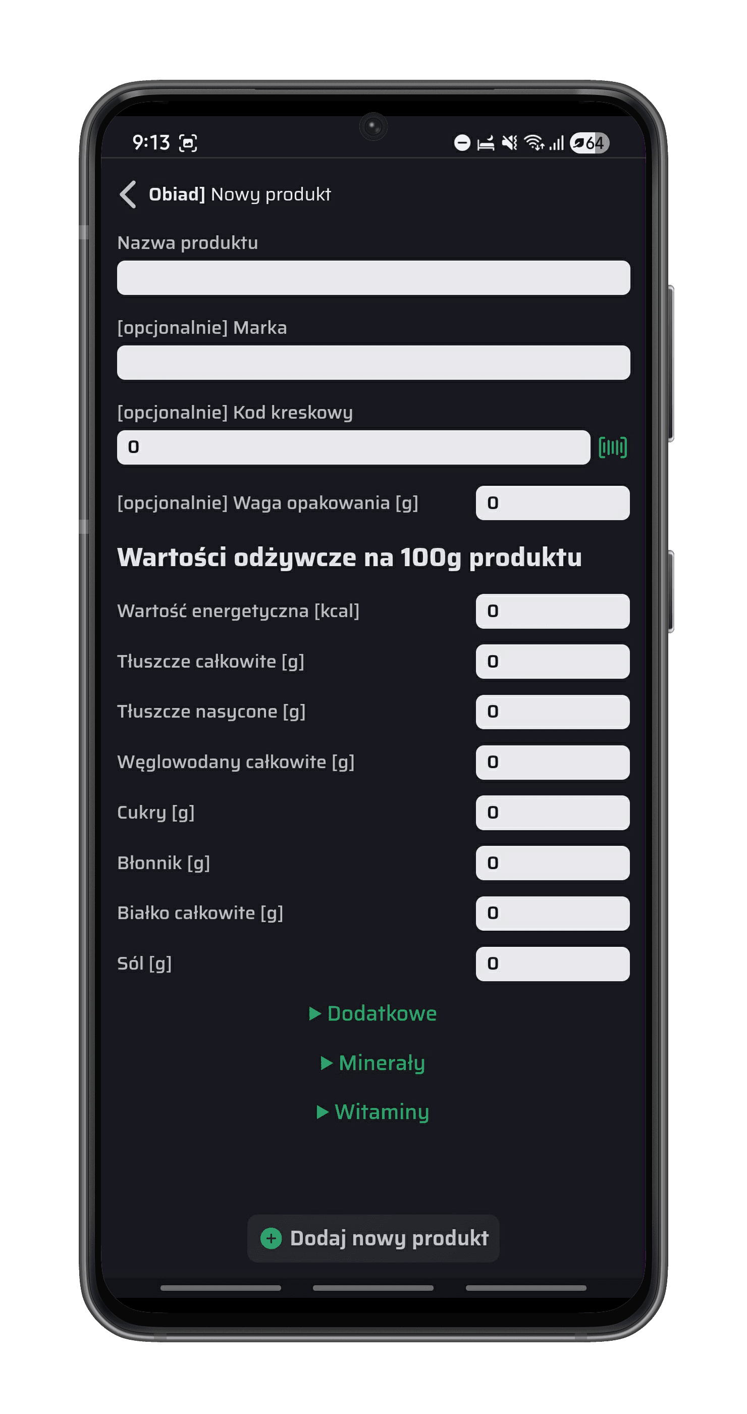Fitston — adding a new product